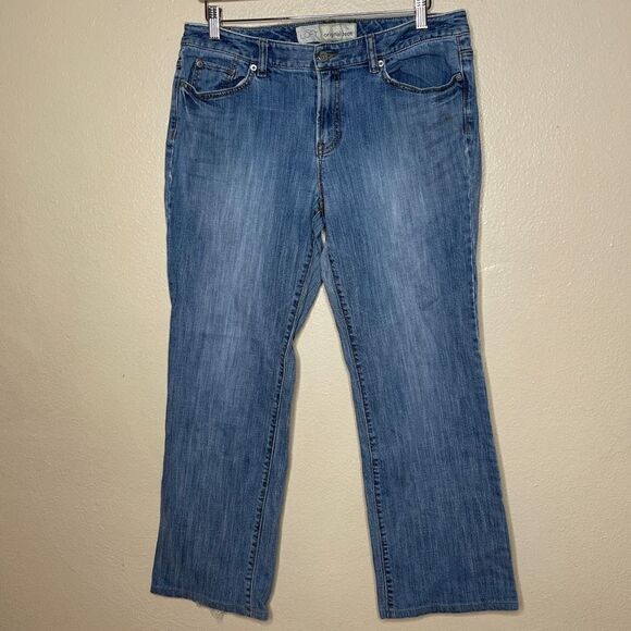 Ann Taylor LOFT Womens Jeans Original Boot Size 12 Blue Medium Wash - Picture 1 of 9